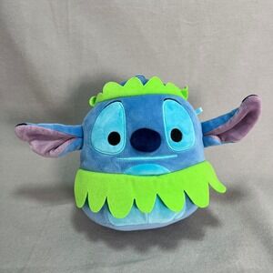 Disney Stitch Squishmallow 7" Hula Outfit Plush – Authentic Kellytoy Collectible
